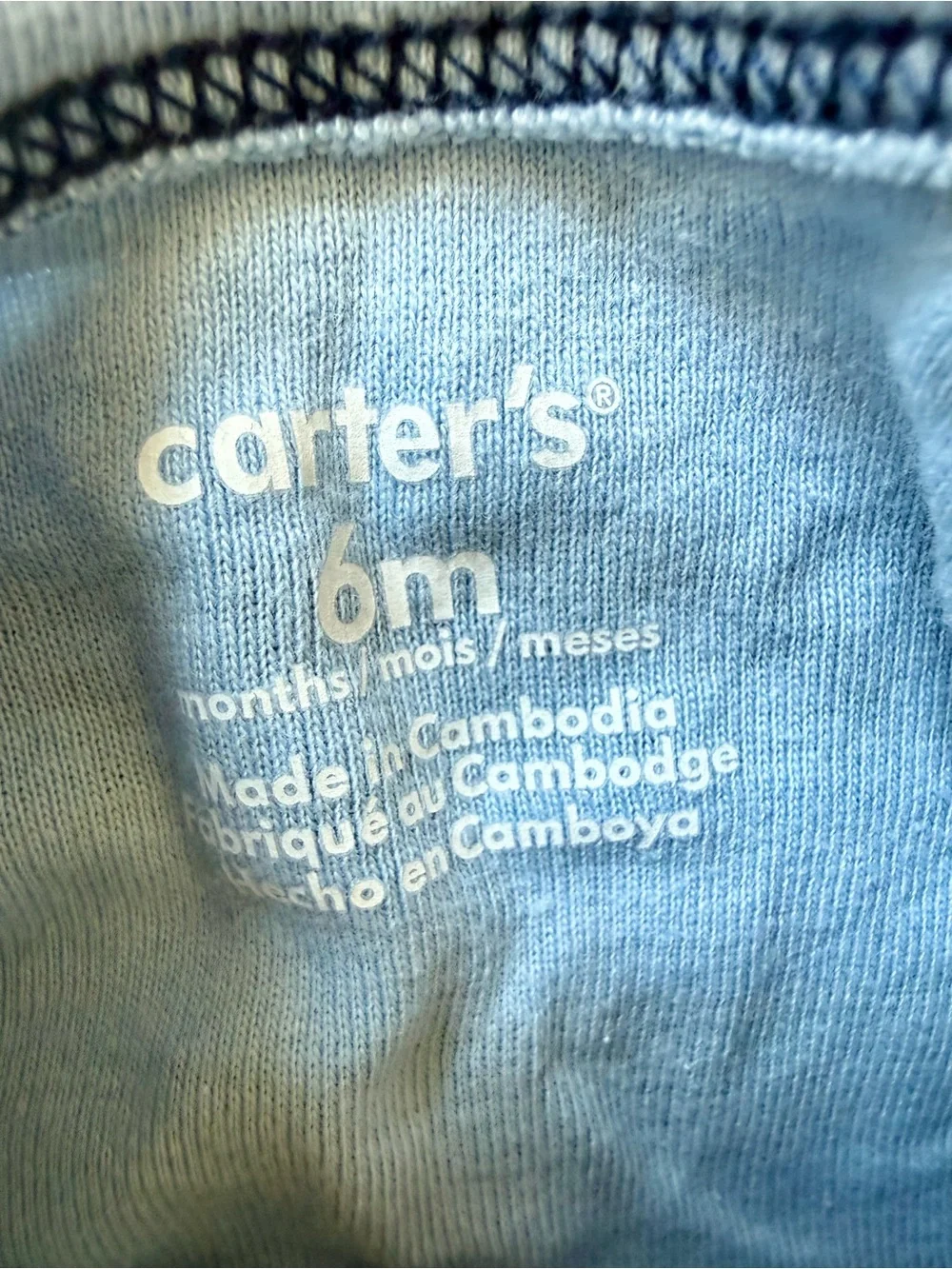 Carter's Baby 7-Pack Short-Sleeve Bodysuits. Size 6 months